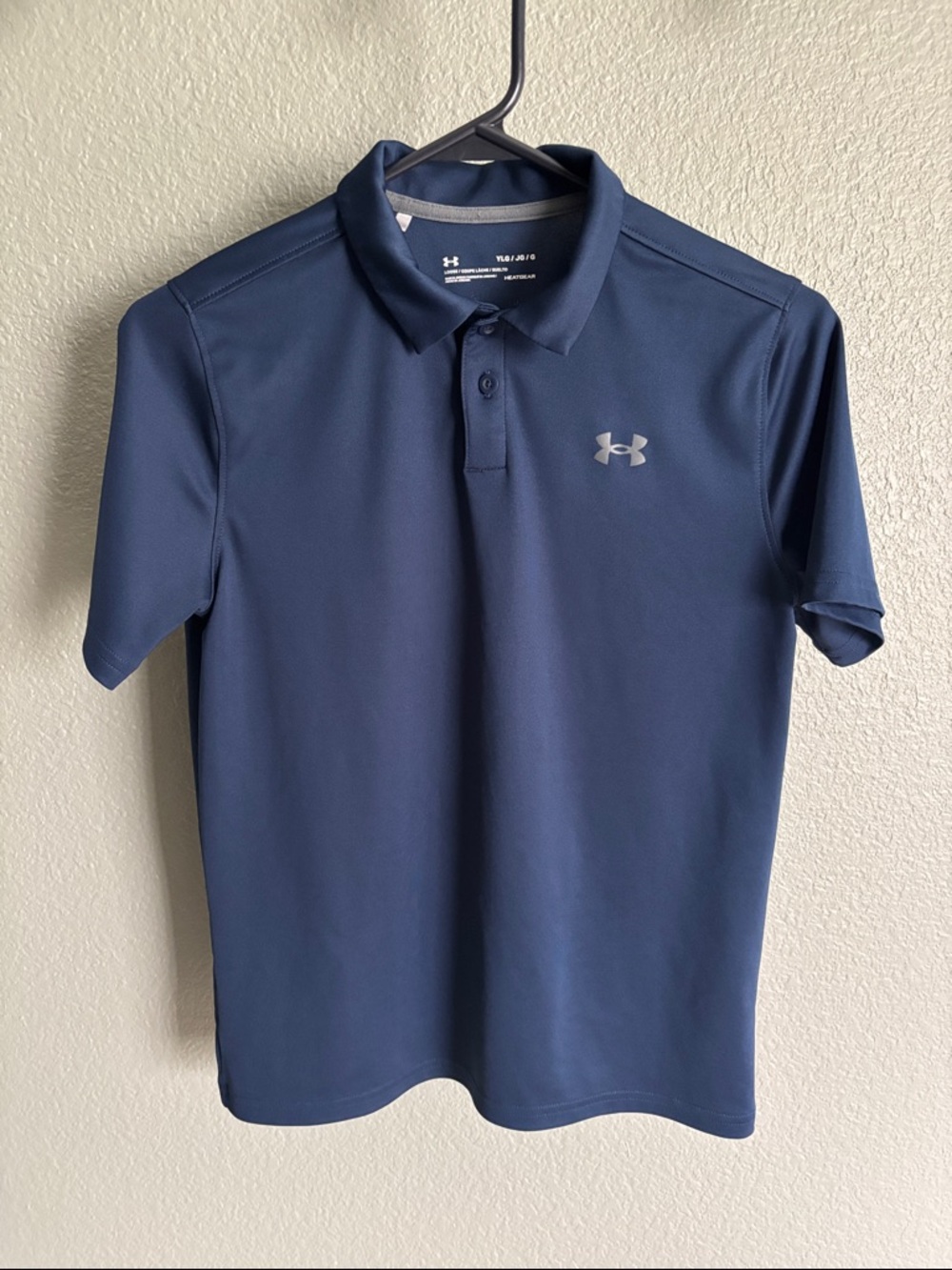 Under Armour Navy Blue Short-Sleeve Polo